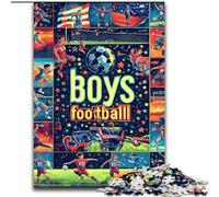 Puzzle da 1000 pezzi con collage di sport con la palla per adolescenti, per ammazzare il tempo durante le vacanze Ogni pezzo è unico Gioco divertente e stimolante per tutta la famiglia, 50x75cm