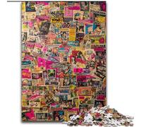 Puzzle da 1000 pezzi con collage di timbri di Parigi, per bambini dai 14 anni in su, giochi divertenti, attività divertenti a casa, regali di compleanno, regali di viaggio (50x75cm)