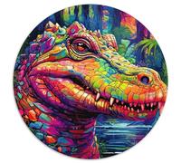 Puzzle da 1000 pezzi con coloratissimi coccodrilli del Nilo, in cartone, Halloween, Pasqua e Capodanno (67,5x67,5 cm)