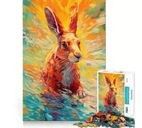 Puzzle da 1000 pezzi con coniglio sottomarino,gioco creativo per lo sviluppo delle capacità di gioco,incastro perfetto,nessun pezzo si stacca,attività per rafforzare il legame tra persone care