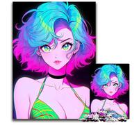 Puzzle da 1000 pezzi con costume da bagno anime idea regalo per sfidare la mente attività educativa per adolescenti 1000 pezzi (38x26 cm)