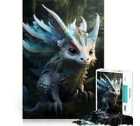 Puzzle da 1000 pezzi con creature fantastiche mitologiche per adolescenti, gioco stimolante e divertente, con disegni nitidi e dettagliati (38x52cm)