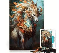 Puzzle da 1000 pezzi con creature fantastiche mitologiche per adulti, gioco di logica stimolante, divertimento rilassante, bordi chiari, regalo memorabile (38x26cm)