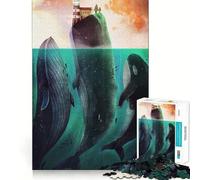 Puzzle da 1000 pezzi con creature sottomarine per adulti,gioco di memoria divertente,componenti robusti e ben definiti, alleviare lo stress (38x52cm)
