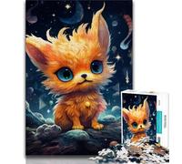Puzzle da 1000 pezzi con cuccioli di animali fantasy, per adulti e ragazzi, con poster abbinato e foglio di quiz per bambini dai 14 anni (50x75cm)