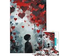 Puzzle da 1000 pezzi con cuore graffiti e street art Gioco rilassante giocattolo avvincente per coltivare la pazienza Ottimo regalo e giocattolo adatto alle coppie (dimensioni 38x26cm)