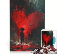 Puzzle da 1000 pezzi con cuore graffiti e street art gioco rilassante interazione genitore-figlio regalo per amici e familiari 50x75cm