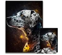 Puzzle da 1000 pezzi con dalmata dorato, attività divertenti da fare a casa, regalo di compleanno, regali da viaggio, 50x75CM/19,68x29,52 pollici