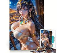 Puzzle da 1000 pezzi con dea egizia sexy per adolescenti, gioco di abilità mentale, divertimento e design elegante da assemblare 38x26cm