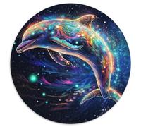 Puzzle da 1000 pezzi con delfini colorati, gioco rompicapo da 1000 pezzi, gioco interattivo per famiglie, adatto dai 14 anni in su (67,5x67,5 cm)