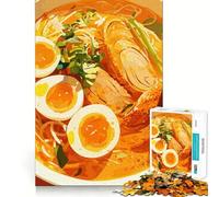 Puzzle da 1000 pezzi con deliziosa illustrazione di una ciotola di ramen Gioco divertente e preciso per allenare la mente e creare un'atmosfera rilassante Opera d'arte natalizia (38x26cm)