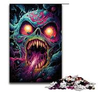 Puzzle da 1000 pezzi con demone malvagio colorato puzzle per adulti gioco educativo in legno 75x50 cm
