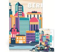 Puzzle da 1000 pezzi con design di Berlino,Germania e bordi perfetti Gioco intelligente e stimolante,ideale per il gioco lento e divertente,perfetto come regalo di compleanno (38x26cm)