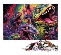 Puzzle da 1000 pezzi con dinosauri antichi, ideale per adulti, ideale per gli innamorati, perfetto come regalo di Natale, Capodanno e San Valentino, 50x75CM/19,68x29,52 pollici.
