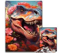 Puzzle da 1000 pezzi con dinosauri, per adulti, ideale per decorare la casa, allenare la mente e come regalo per le feste, 50x75CM/19,68x29,52 pollici.