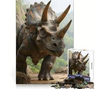 Puzzle da 1000 pezzi con dinosauro Triceratopo per ragazzi Puzzle che stimola la logica, ideale per il divertimento e la precisione Un regalo perfetto (38x52cm)