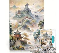 Puzzle da 1000 pezzi con dipinti classici cinesi, giocattolo educativo, divertente antistress, per rafforzare l'amore tra le coppie 50x75cm