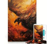 Puzzle da 1000 pezzi con dipinto ad olio "Fenice che risorge", ideale per adolescenti Migliora la memoria, favorisce il rilassamento mentale e crea un'atmosfera creativa Regalo perfetto (50x75cm)