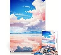 Puzzle da 1000 pezzi con dipinto del Salar de Uyuni per ragazzi, gioco di logica, divertente e silenzioso, con taglio liscio, regalo perfetto (38x26cm)