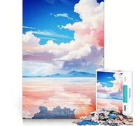 Puzzle da 1000 pezzi con dipinto del Salar de Uyuni per ragazzi, gioco di logica, divertente e silenzioso, con taglio liscio, regalo perfetto (38x26cm)