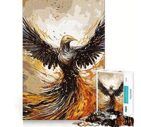 Puzzle da 1000 pezzi con dipinto della Fenice, ideale per ragazzi, gioco di abilità mentale, divertimento rilassante, design da assemblare, (50x75cm)