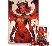Puzzle da 1000 pezzi con dipinto della Regina Drago Sexy per adolescenti, giocattolo intelligente per momenti di condivisione, taglio preciso, pezzo da collezione artistico 50x75cm