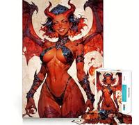 Puzzle da 1000 pezzi con dipinto della Regina Drago Sexy per adolescenti, giocattolo intelligente per momenti di condivisione, taglio preciso, pezzo da collezione artistico 50x75cm
