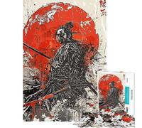 Puzzle da 1000 pezzi con dipinto di samurai ideale per ragazzi con gioco di velocità perfetto per compleanni e Natale 50x75cm