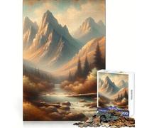 Puzzle da 1000 pezzi con dipinto di un sereno ruscello di montagna, ideale per ragazzi, gioco di logica e divertimento, con bordi lisci ed elegante (50x75cm)