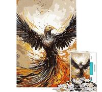 Puzzle da 1000 pezzi con dipinto di una fenice ideale per ragazzi stimola la memoria e rappresenta una sfida educativa Regalo perfetto per amici e familiari 38x52cm