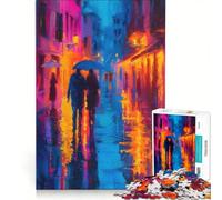 Puzzle da 1000 pezzi con dipinto di Venezia decorazione da parete stimolante da completare ideale per rafforzare l'amore tra le coppie 50x75cm