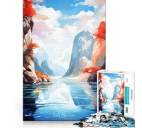 Puzzle da 1000 pezzi con dipinto rupestre raffigurante un flauto di canna ideale per adulti Gioco di puzzle che stimola la memoria favorisce il rilassamento mentale e facilita il taglio di compleanno