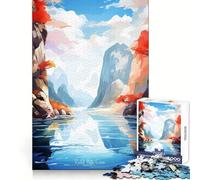 Puzzle da 1000 pezzi con dipinto rupestre raffigurante un flauto di canna ideale per adulti Gioco di puzzle che stimola la memoria favorisce il rilassamento mentale e facilita il taglio di compleanno