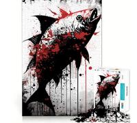 Puzzle da 1000 pezzi con disegno di pesci Pacu, ideale per adulti Un rompicapo che stimola la mente e permette di assemblare le immagini con calma Un regalo perfetto (50x75cm)