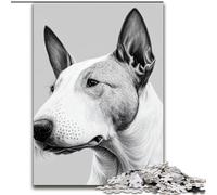 Puzzle da 1000 pezzi con disegno di un Bull Terrier, idea regalo per compleanni, feste e occasioni speciali (dimensioni 50x75cm)