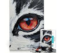 Puzzle da 1000 pezzi con disegno di un occhio di gatto in primo piano,incastro perfetto,sfida artistica e mentale,gioco divertente per il tempo libero,regalo di compleanno (38x52cm)