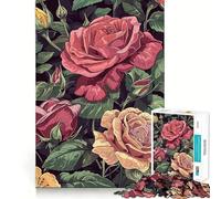 Puzzle da 1000 pezzi con disegno di una rosa, ideale per adolescenti, gioco stimolante per l'intelletto e il relax mentale, con taglio di qualità, perfetto come regalo per le vacanze (50x75cm)