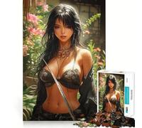 Puzzle da 1000 pezzi con dolce ragazza anime per adolescenti, gioco di puzzle e sfida mentale, passatempo rilassante, taglio preciso, regalo adorabile 38x26cm