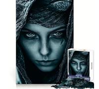 Puzzle da 1000 pezzi con donna misteriosa incappucciata per adulti, gioco per allenare la mente, divertimento in casa, taglio di precisione, regalo per le vacanze (50x75cm)