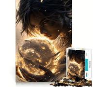 Puzzle da 1000 pezzi con donna mistica che tiene in mano una sfera luminosa, ideale per adolescenti Gioco stimolante, facile e rilassante, con tagli precisi, (38x52cm)