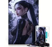 Puzzle da 1000 pezzi con donna tatuata a ragnatela per adulti, gioco di logica mentale, delicato, rilassante, taglio preciso, lista dei desideri di Babbo Natale 50x75cm