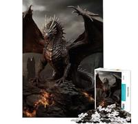 Puzzle da 1000 pezzi con drago antico in stile cinematografico gioco educativo e rompicapo perfetto come regalo decorativo per uomini e donne (dimensioni 50x75cm)