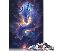 Puzzle da 1000 pezzi con drago d'arte anime per adulti e adolescenti, giocattoli educativi per l'apprendimento su carta, 1000 pezzi (75x50 cm)