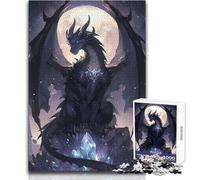 Puzzle da 1000 pezzi con drago giapponese, gioco educativo per la concentrazione mentale, idea regalo speciale commovente, dimensioni 38x52cm