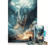 Puzzle da 1000 pezzi con drago mistico gigante, ideale per adolescenti, un gioco che stimola la riflessione, divertente e rilassante, con dettagli nitidi e da collezione (50x75cm)