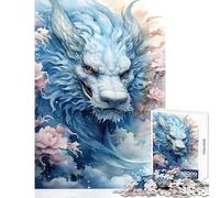 Puzzle da 1000 pezzi con drago sakura decorazione per la casa cinese giocattoli ottimo regalo per giochi gioco pratico lista dei desideri con Babbo Natale dimensioni 38x26cm