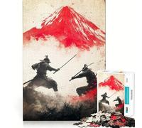 Puzzle da 1000 pezzi con duello tra samurai e graffiti ideale per allenare la mente degli adolescenti un gioco creativo per momenti di relax e assemblaggio artistico un regalo perfetto