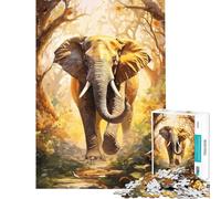 Puzzle da 1000 pezzi con elefante ideale per compleanni Natale ma anche come gioco divertente e umoristico per tutta la famiglia dai 14 anni in su (50x75cm)