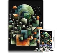 Puzzle da 1000 pezzi con elementi geometrici sferici per adolescenti, gioco educativo di ragionamento, premuroso per tutti gli eventi, dimensioni 50x75cm