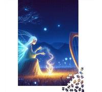 Puzzle da 1000 pezzi con elfi che giocano, per adulti e puzzle in legno per gli amanti dei puzzle, 1000 pezzi (75x50 cm)